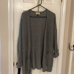 Grey cardigan sweater from target